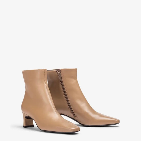 UNISA Jepo Beige Leather Ankle Boot