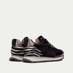 Hispanitas Kansas Black Leather Trainer