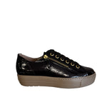 Paul Green Brown Patent Leather Trainer
