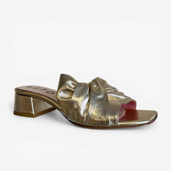 REPO Gold Mule Sandal 37502-E6
