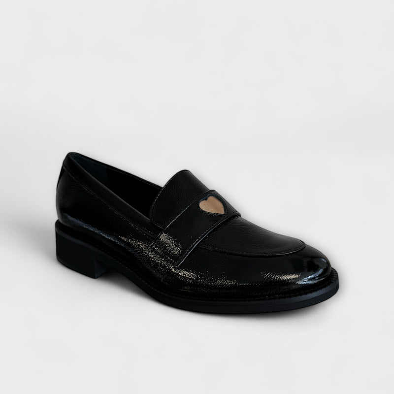 Marco Moreo Black Patent Loafer
