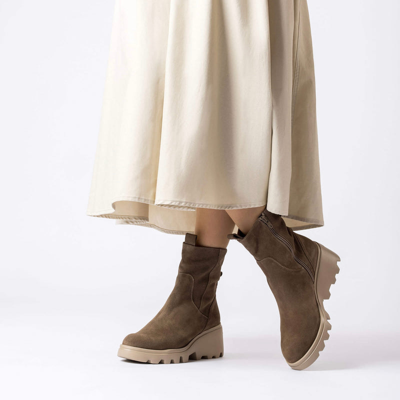 Wonders Leeds Taupe Ankle Boot