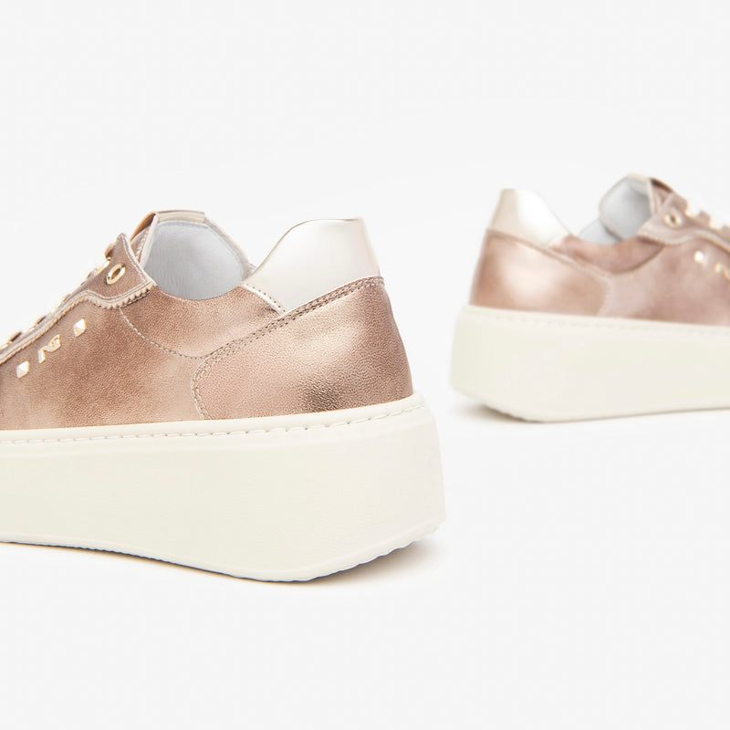 NeroGiardini Metallic Gold Trainer