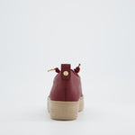 Paul Green Wine Leather Trainer