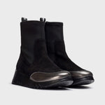 Wonders Singapur Pewter & Black Ankle Boot