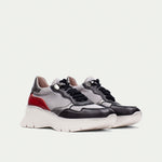 Hispanitas Helsinki Grey & Black Trainers