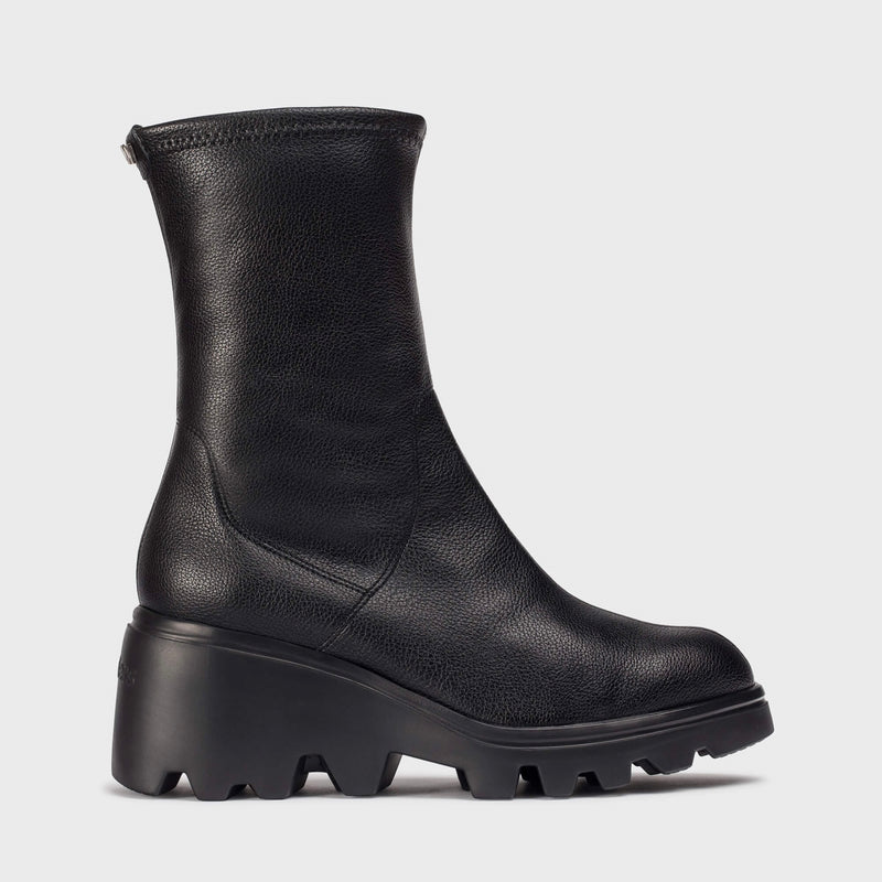 Wonders Toronto Black Stretch Ankle Boot