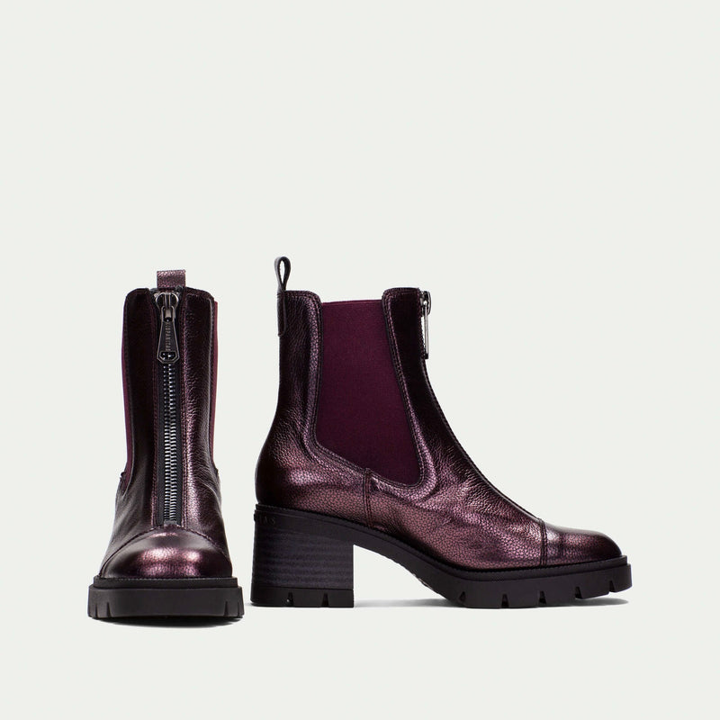 Hispanitas Everest Burgundy Leather Ankle Boot