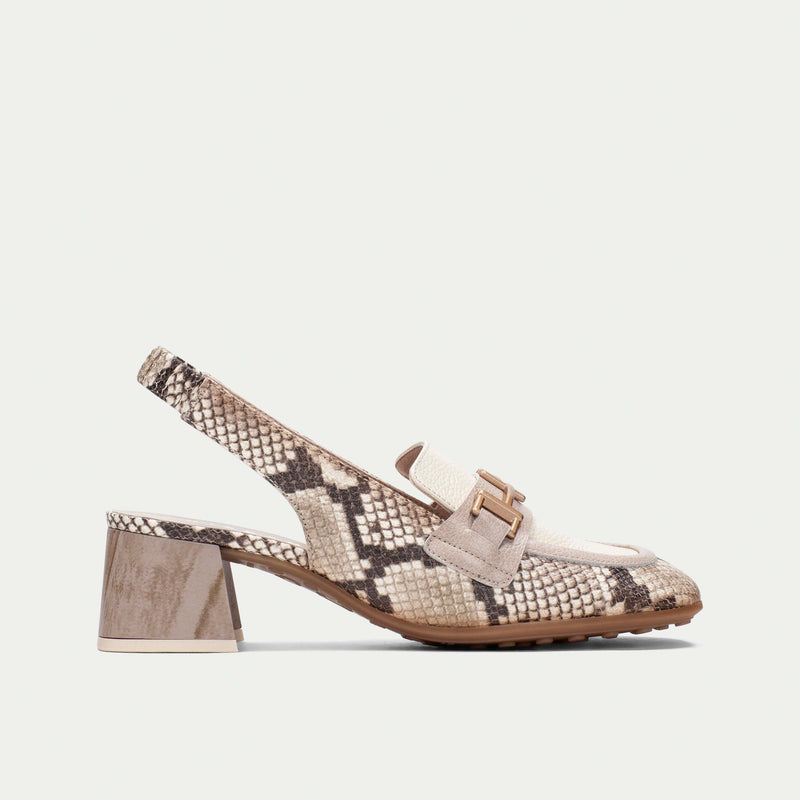 Hispanitas Snake print Slingback