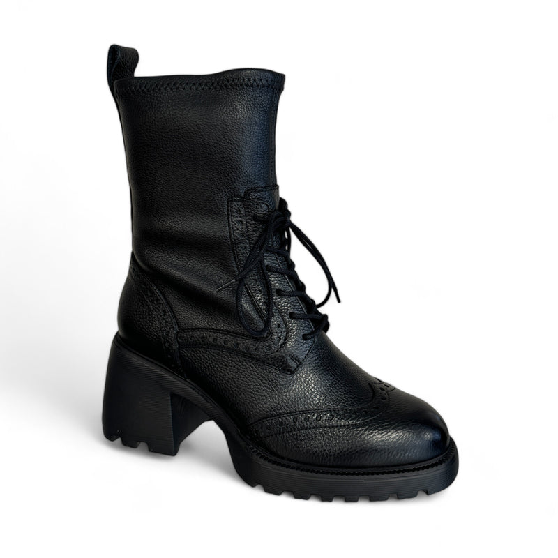 Wonders Black Stretch Sock Boot