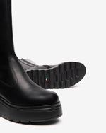 NeroGiardini Black Knee High Platform Boot