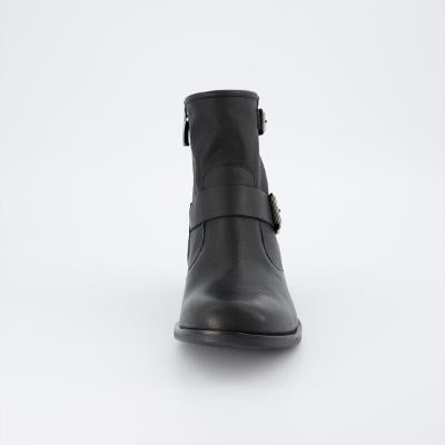 Paul Green Black Leather Ankle Boot