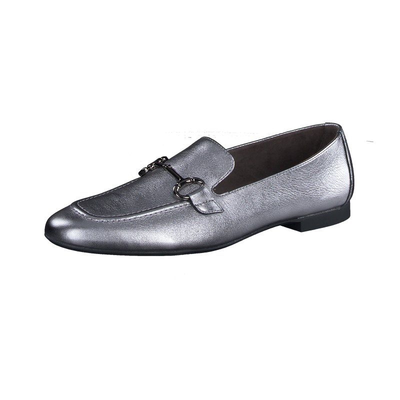 Paul Green Pewter Leather Loafer