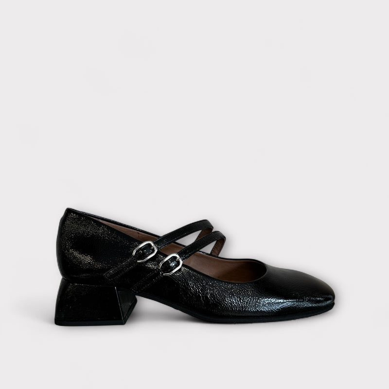 Wonders Fleur D-1901 Black Patent Mary Jane Shoe