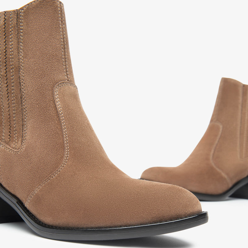 NeroGiardini Brown Suede Western Boot