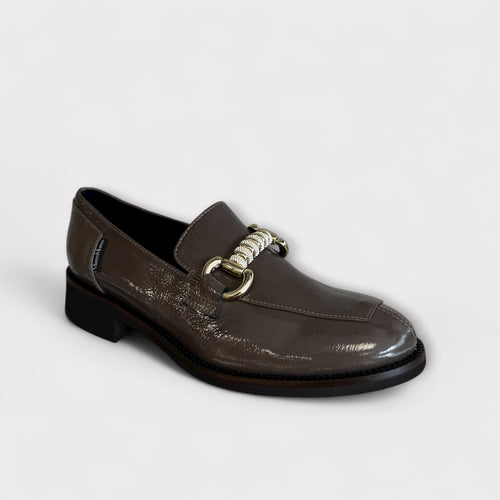 Marco Moreo Taupe Patent Loafer