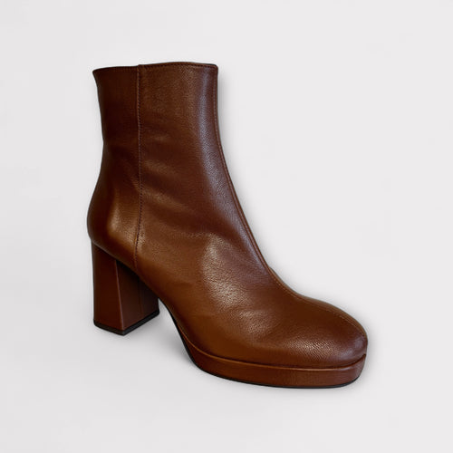 Marian Brown Leather Platform Boot