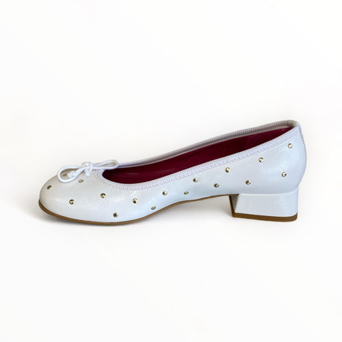 Marco Moreo White Leather Pump