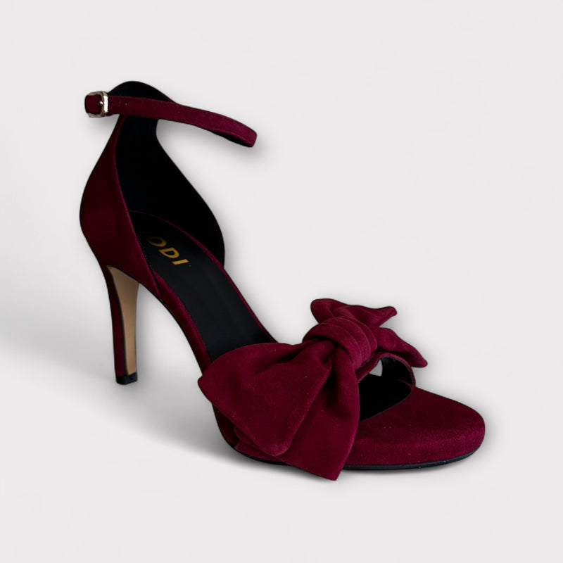 LODI Ingal Burgundy Ankle Strap Sandal