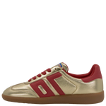 Back 70 Cloud Metallic Gold & Red Trainer
