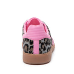Back 70 Cloud Grey & Pink Leopard Print Trainer
