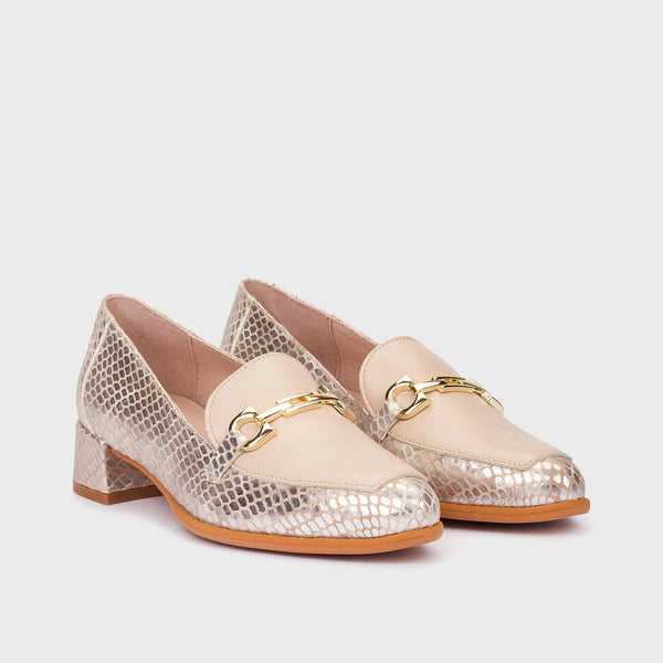 Wonders  C-6030 Alondra Champagne Leather Loafer