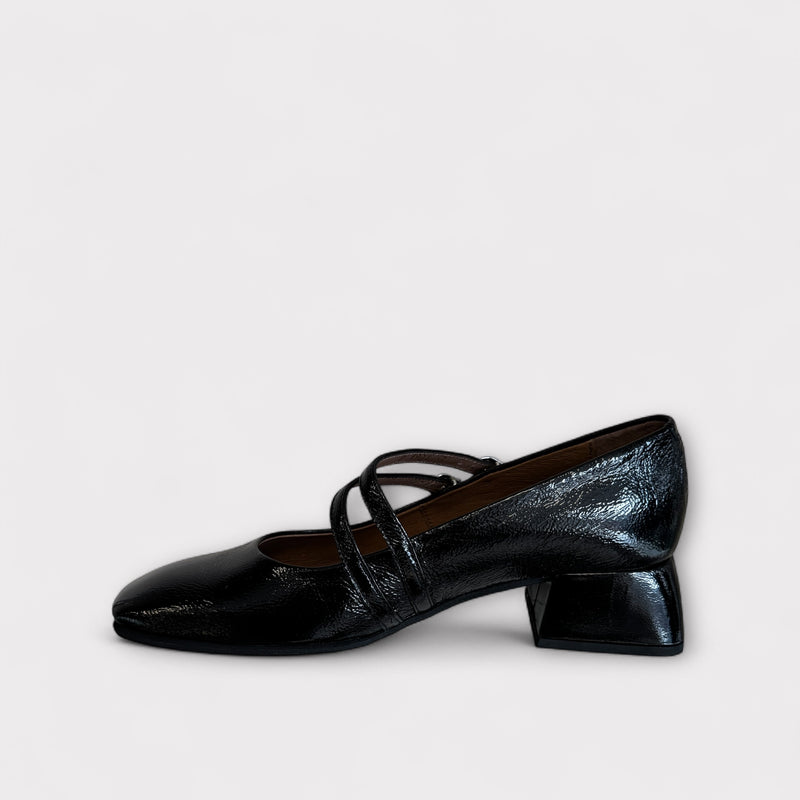 Wonders Fleur D-1901 Black Patent Mary Jane Shoe