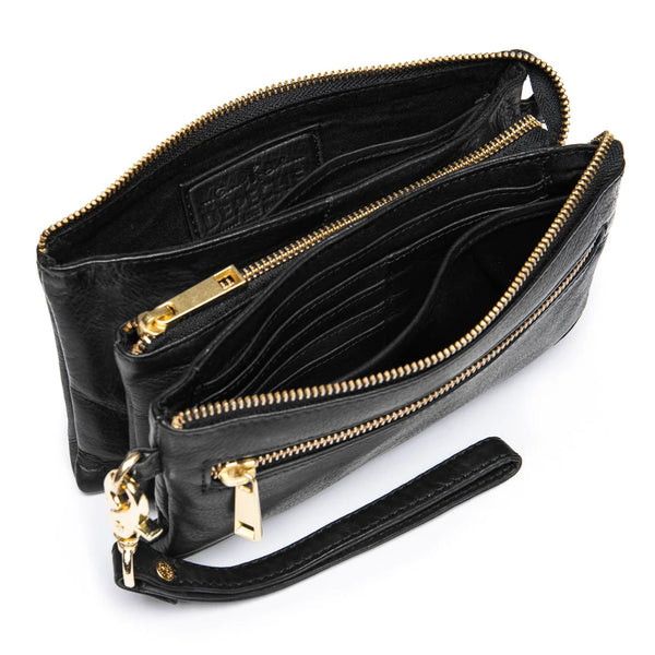 DEPECHE Black Small Clutch Crossbody Bag - 11998