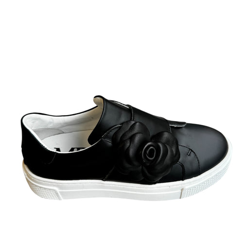 Marco Moreo Black Leather Trainer