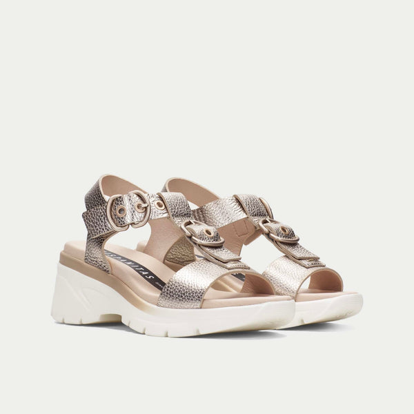 Hispanitas Cedro Rosegold Wedge Sandal