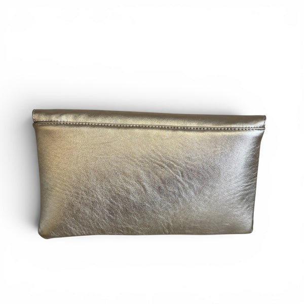 Marian Champagne Gold Clutch Bag