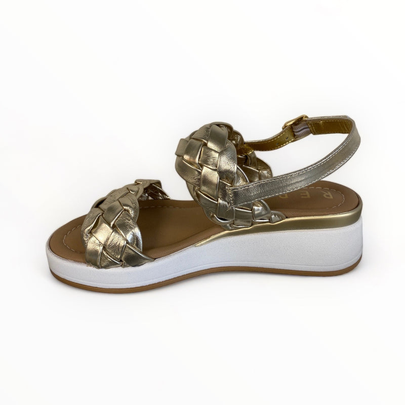 Repo Gold Wedge Sandal