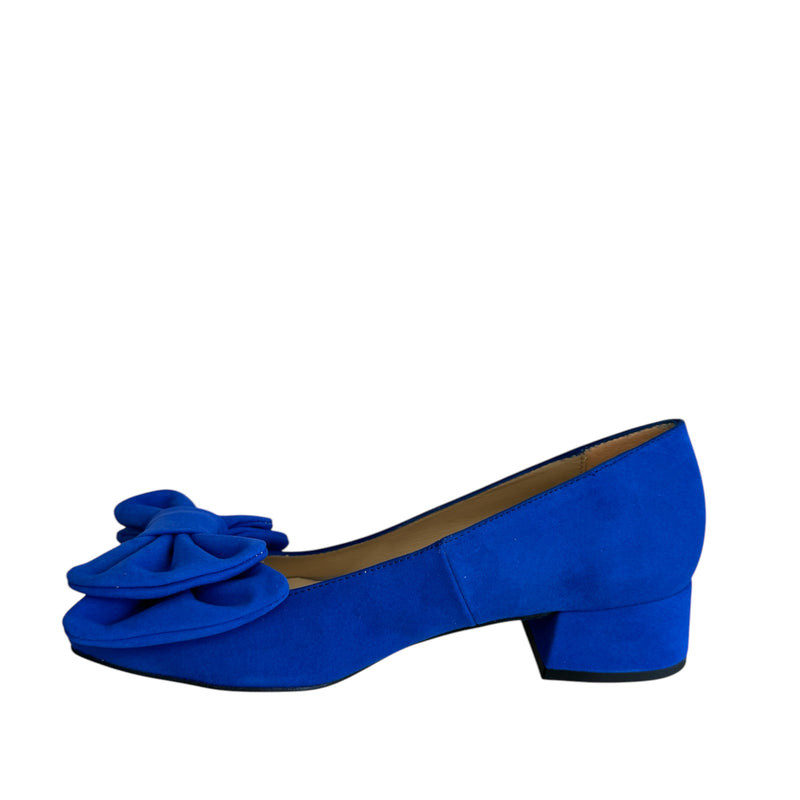 Marian Electric Blue Suede Block Heel