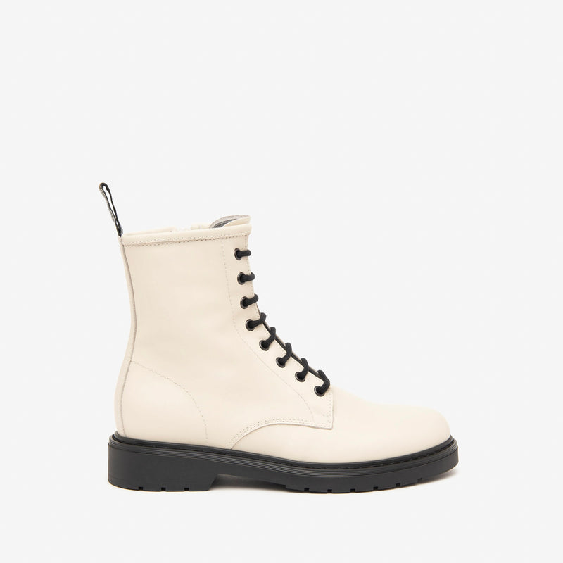 NeroGiardini White Lace Up  Boot