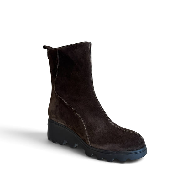 Wonders G-7033 Toronto Brown Suede Ankle Boot