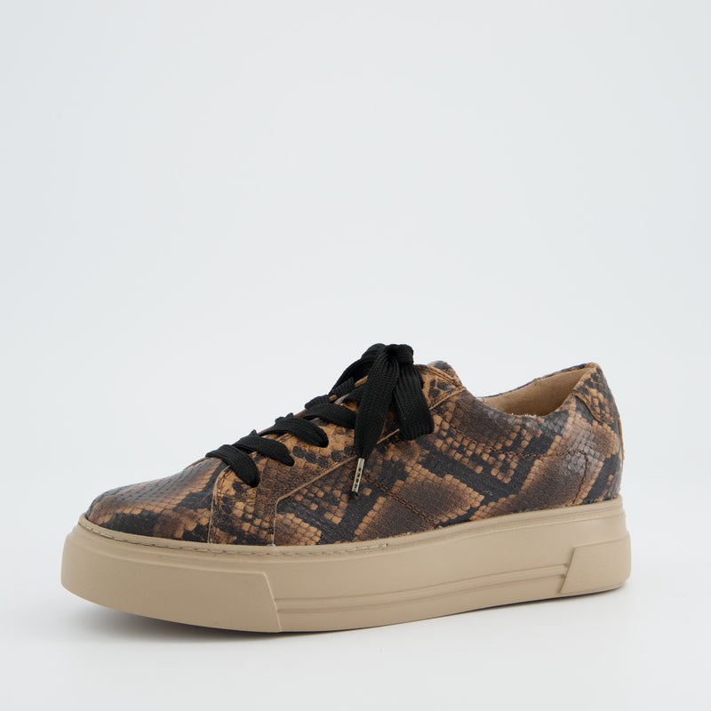 Paul Green Python Print Leather Trainer
