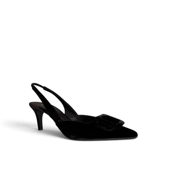 LODI Nestor-TE Brown Velvet Slingback