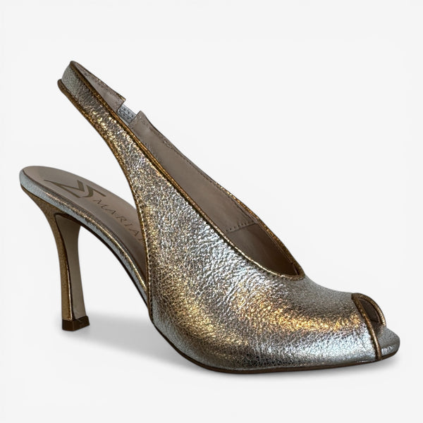 Marian Silver Peep Toe Sandal