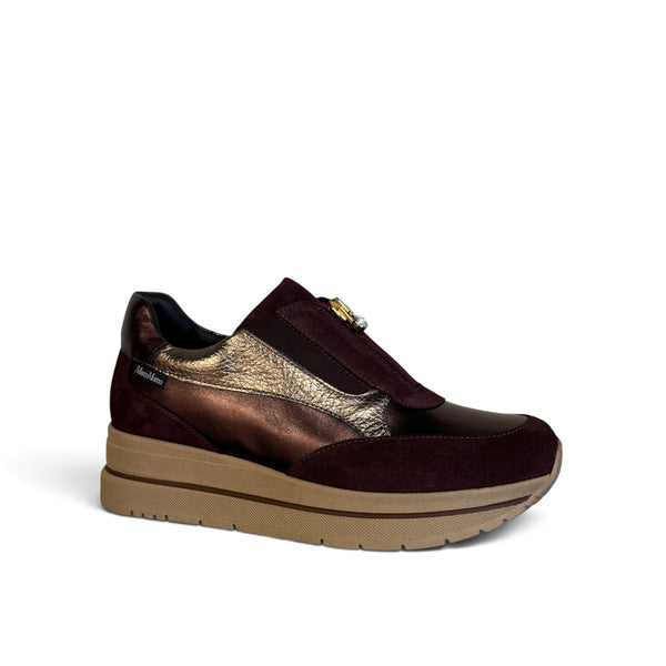 Marco Moreo Gilda Burgundy Zip Up