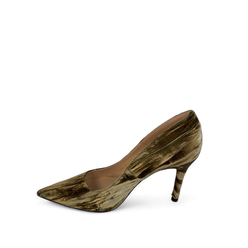 LODI Solon-TE Green Velvet Court Shoe