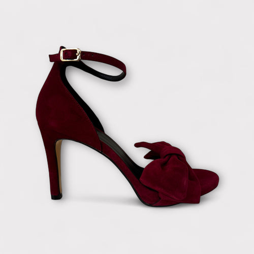 LODI Ingal Burgundy Ankle Strap Sandal