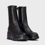 Wonders Toronto Black Stretch Ankle Boot