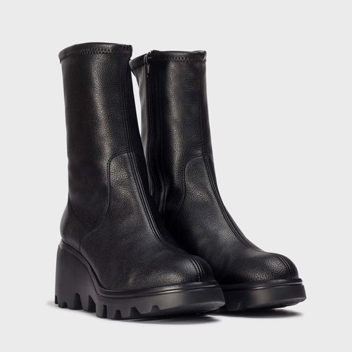 Wonders Toronto Black Stretch Ankle Boot