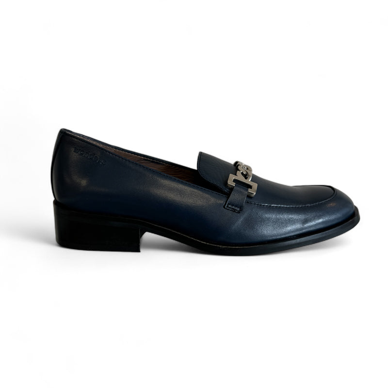 Wonders Robert Navy Leather Loafer