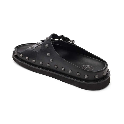 ASH Urus Black Studded Footbed Sandal