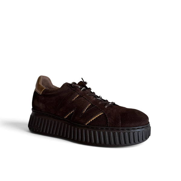 Wonders A-5201 Brown Suede Trainer