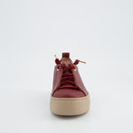 Paul Green Wine Leather Trainer