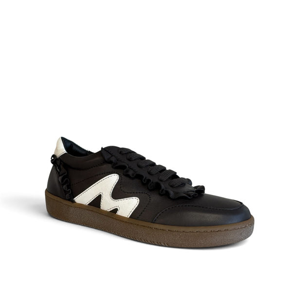 Marco Moreo Brown Frill Leather Trainer