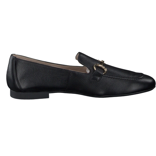 Paul Green Black Leather Loafer