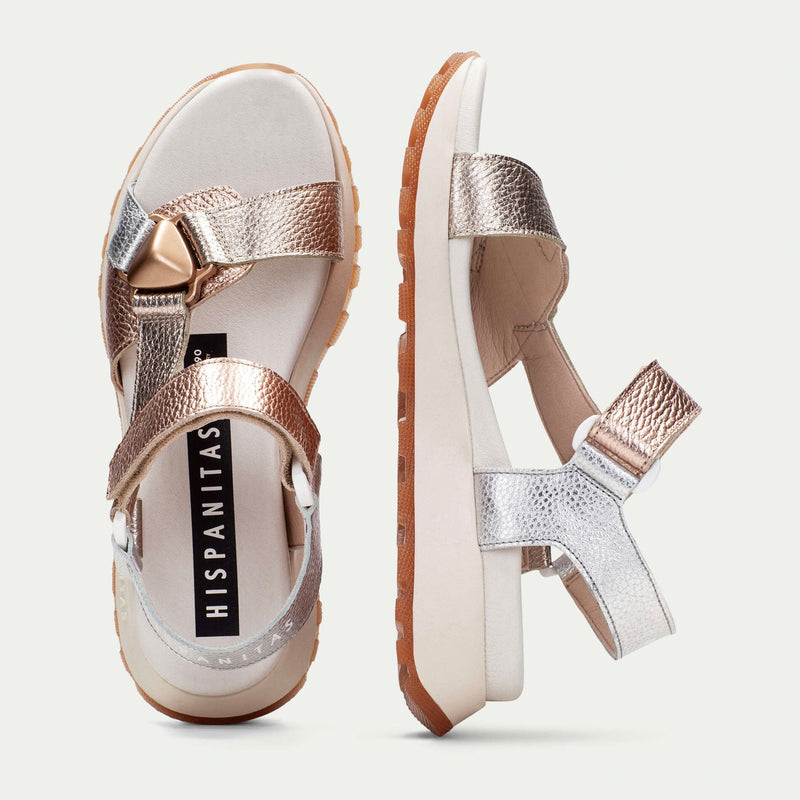 Hispanitas Maui Gold & Silver Sandal